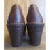 Born Famke Leather Ankle Booties Womens Size 8.5 Brown Double Zip
