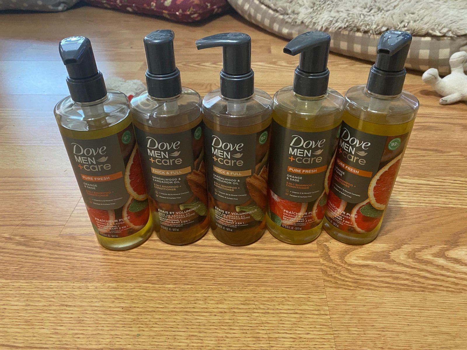 5 Dove Men 2in1 Shampoo and Conditioner