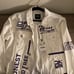 **ZARA** MEN’s White Graphic Jean Jacket