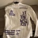 **ZARA** MEN’s White Graphic Jean Jacket