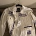 **ZARA** MEN’s White Graphic Jean Jacket