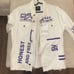 **ZARA** MEN’s White Graphic Jean Jacket