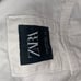 **ZARA** MEN’s White Graphic Jean Jacket