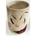 CLOWN PITCHER & 5 TUMBLER CUPS drunk X-eyed crooked smile ceramic VINTAGE