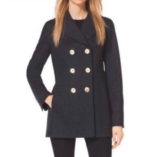 MICHAEL KORS Pea Coat Size 4 Small
