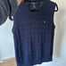 Navy Blue Women’s Polo by Ralph Lauren Medium Cotton Cable Knit Sweater Vest