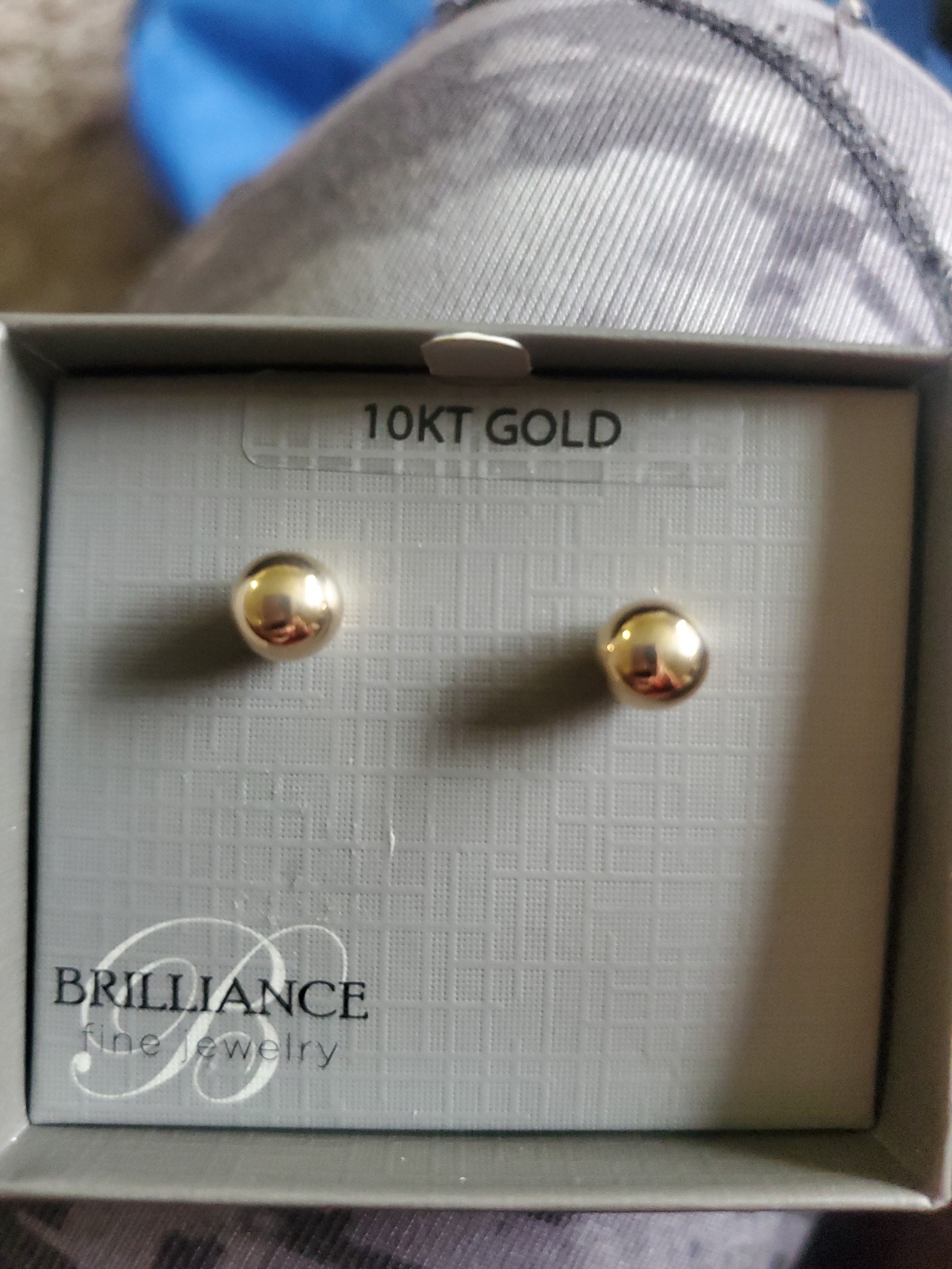 10k gold large ball earrings