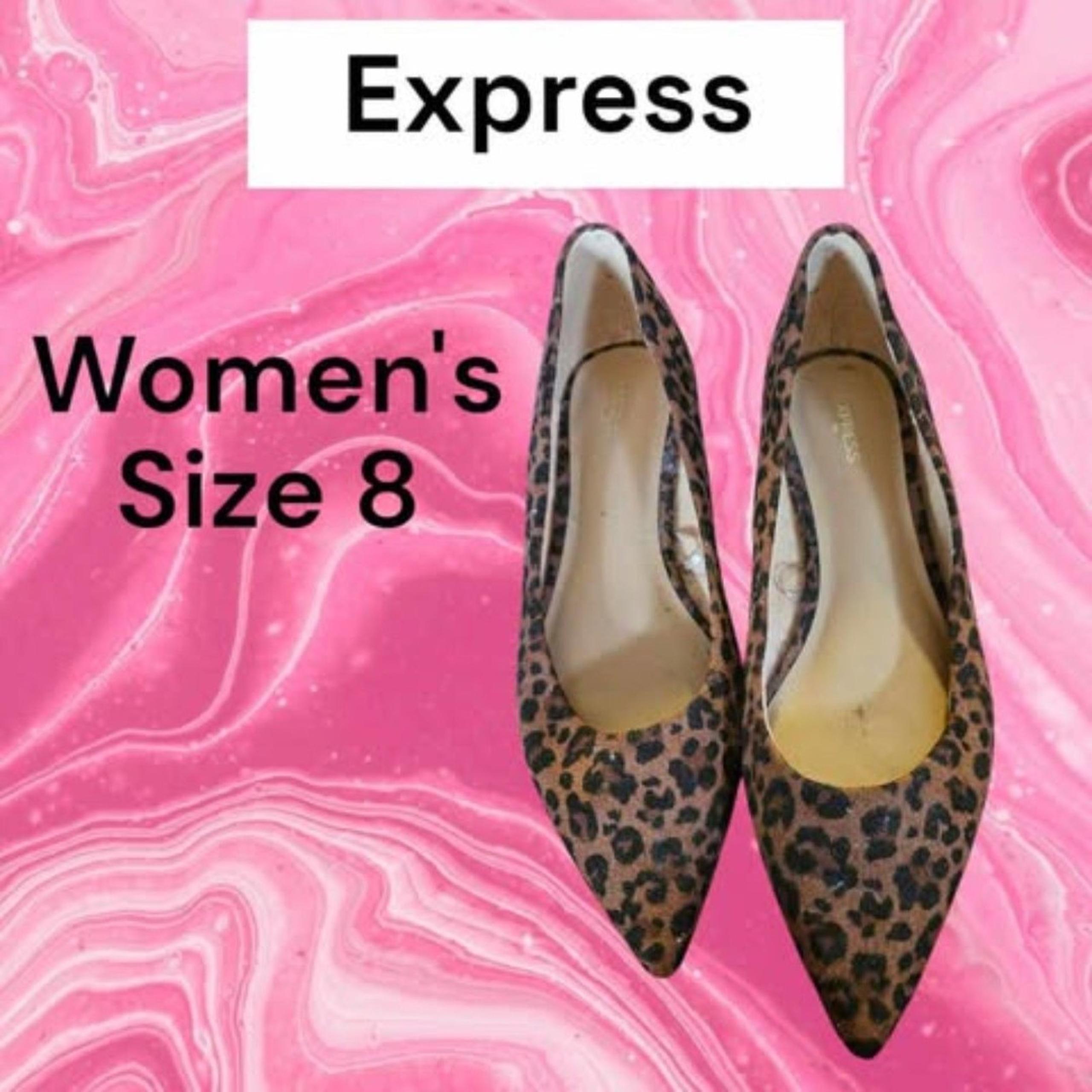 Express Leopard Print Flats Size 8