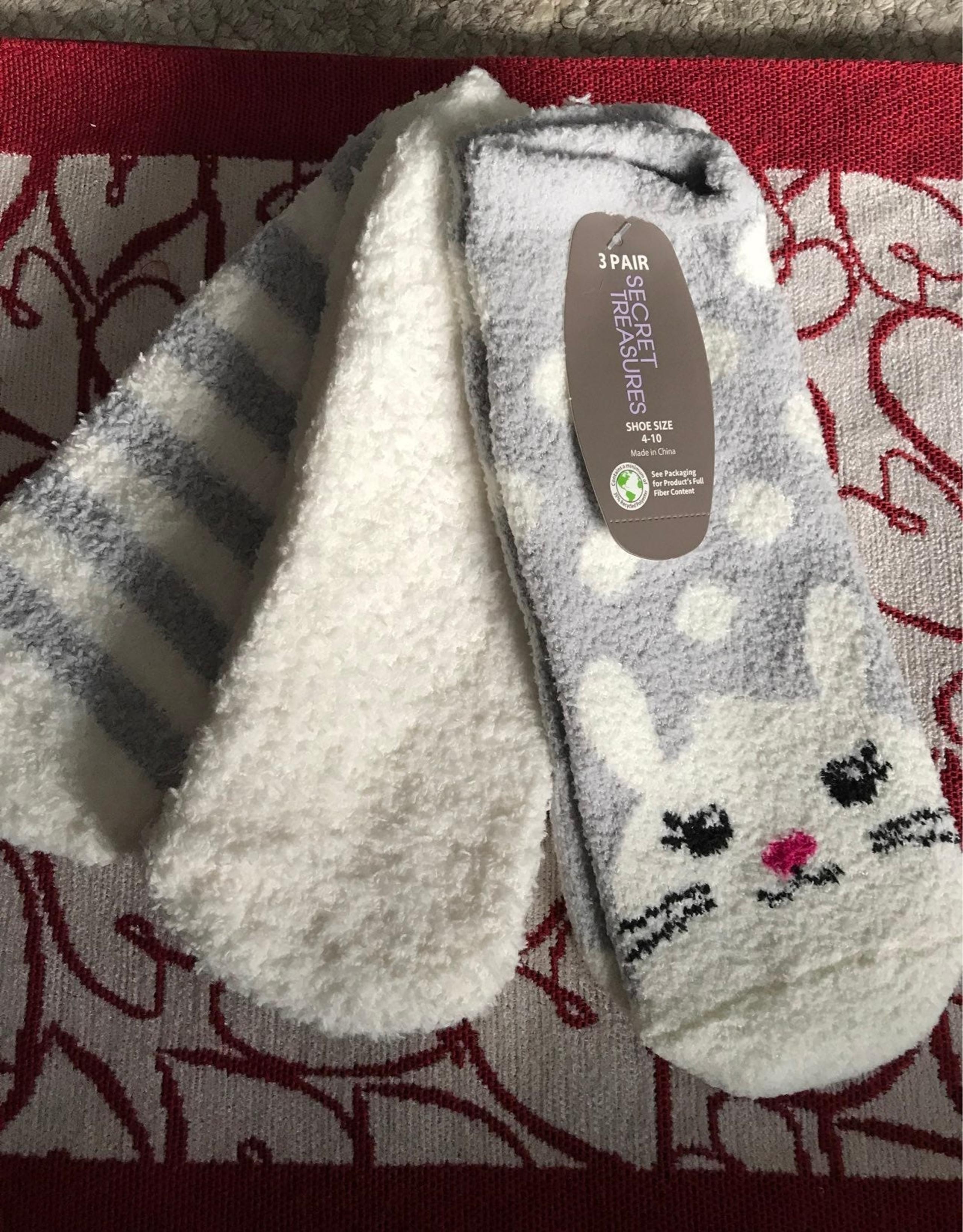 NWT Cute Cozy Bunny Socks