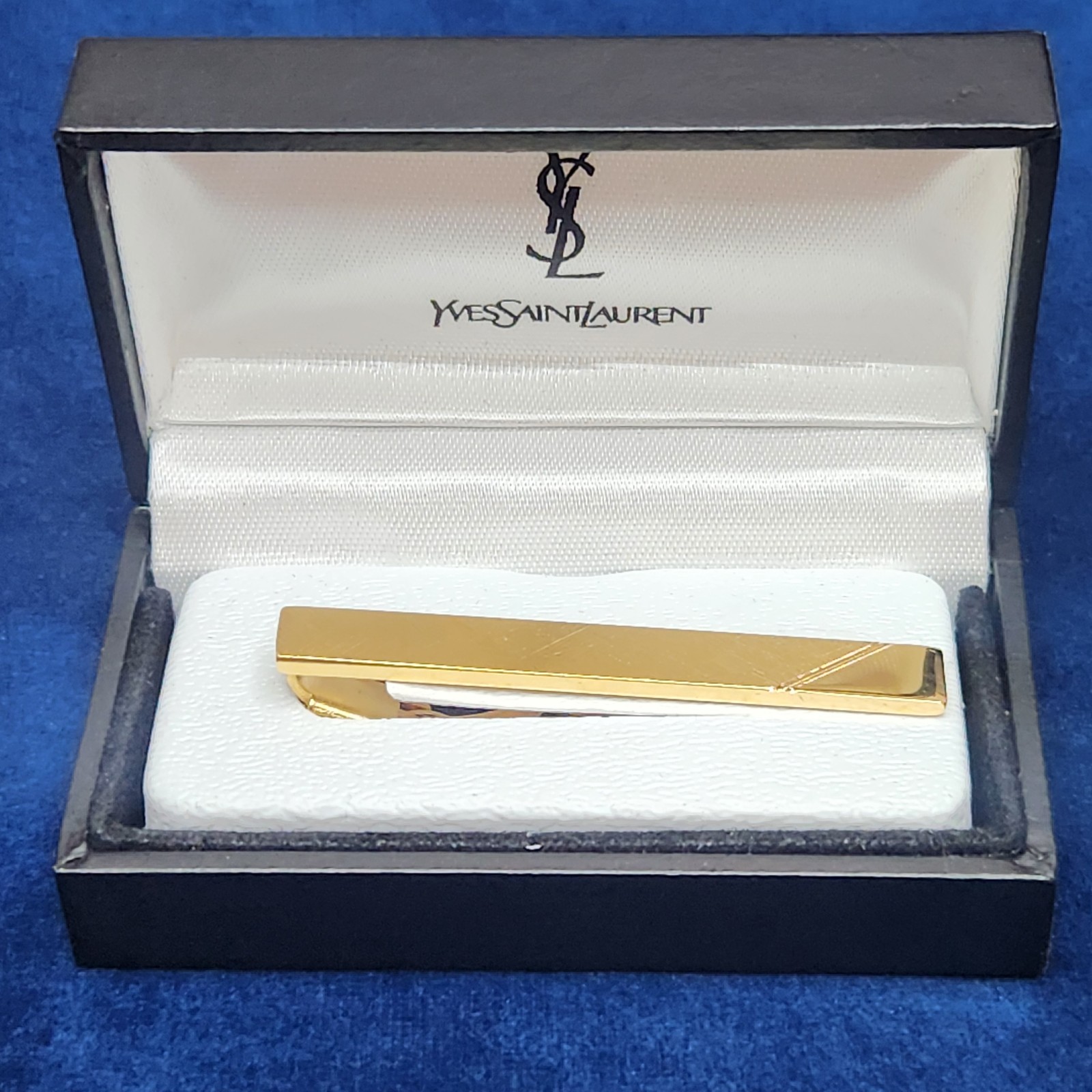 Yves Saint Laurent Vintage Gold Tie Clip
