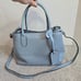 Borse in Pelle Made in Italy sky blue leather crossbody tote satchel handbag