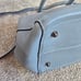 Borse in Pelle Made in Italy sky blue leather crossbody tote satchel handbag