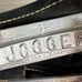Vintage Jogger Riedell 120 Black Leather Roller Skates US Size 9 VTG