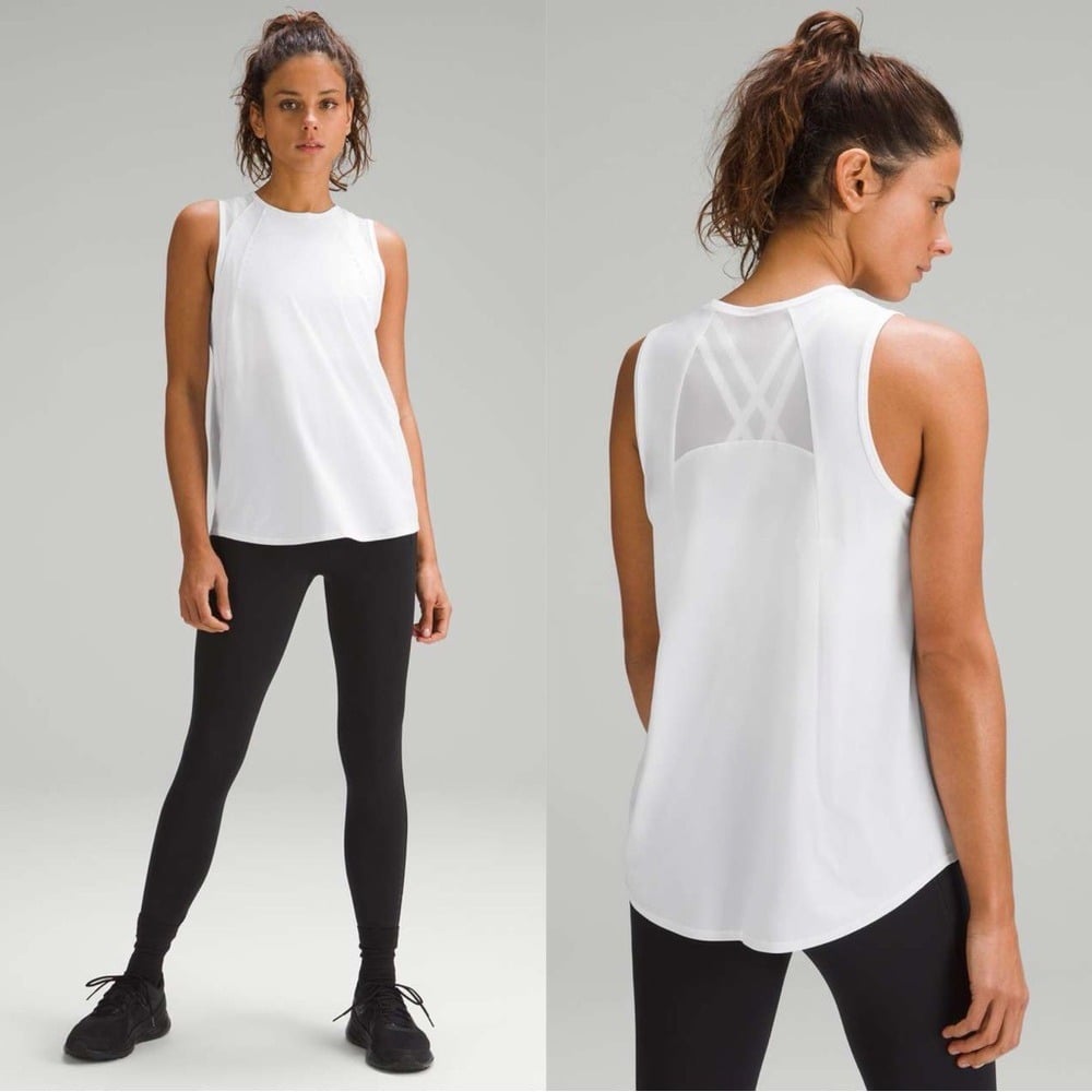 NWT Lululemon Sculpt Tank Top White W1DZQS Size 4