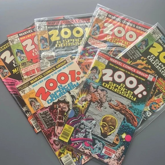 (C16) 2001 A Space Odyssey Comics Issues 1, 3, 4, 5, 6, 7, 10 Bronze Age 1970's