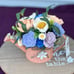 Pink Spring Watering Can Sola Wood Floral Arrangement
