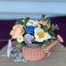 Pink Spring Watering Can Sola Wood Floral Arrangement