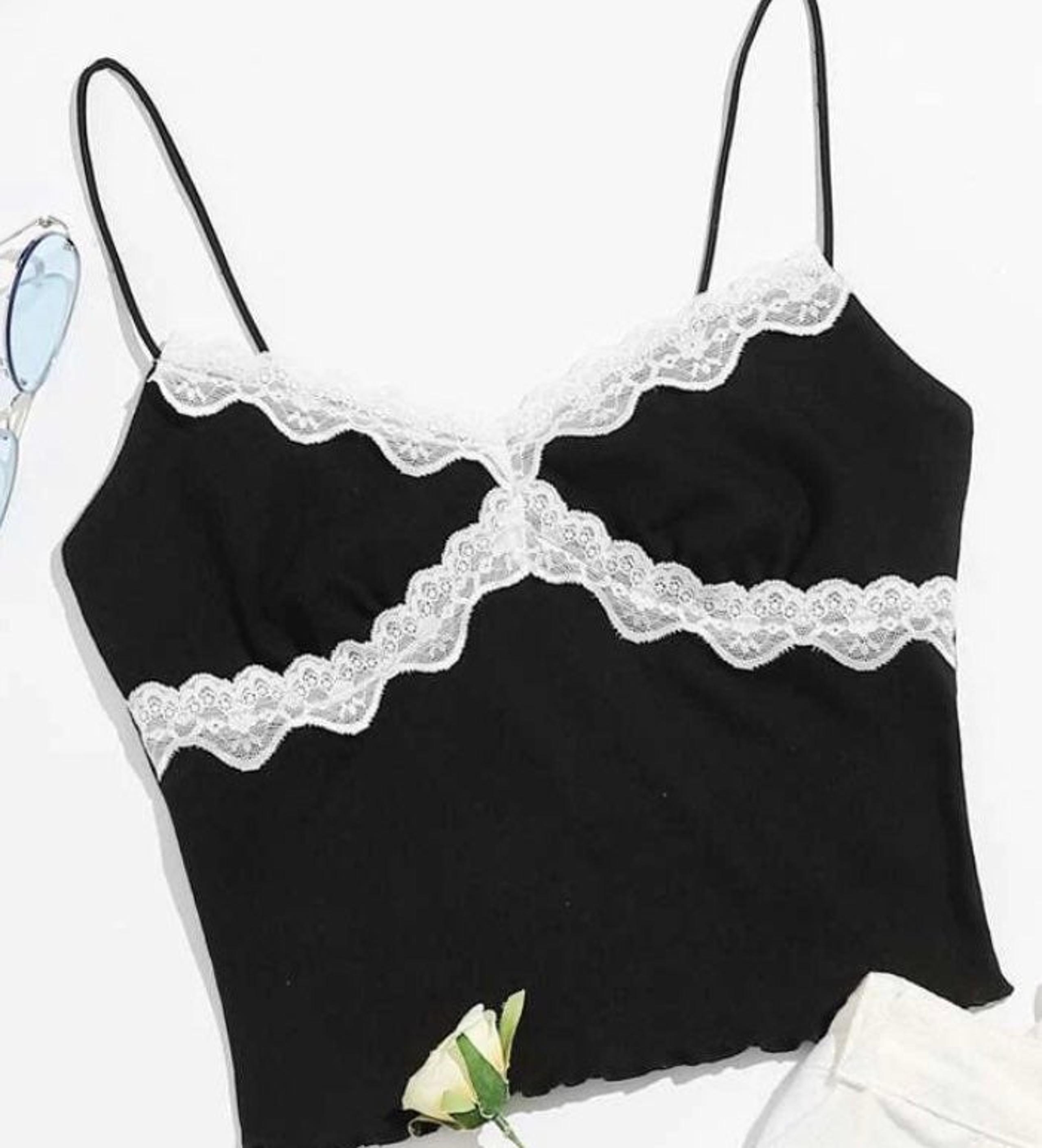 y2k lace tank