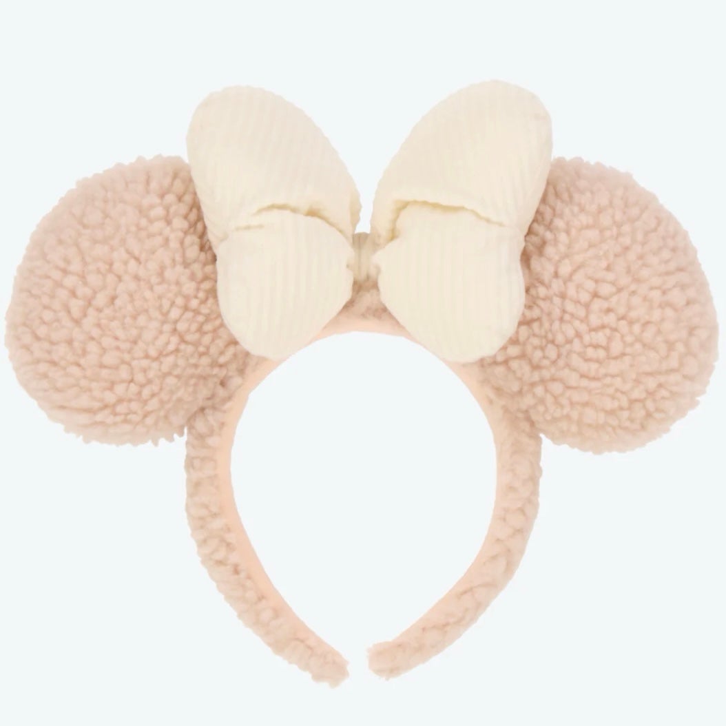 Tokyo Disney shearpa Minnie ears headband shearlings