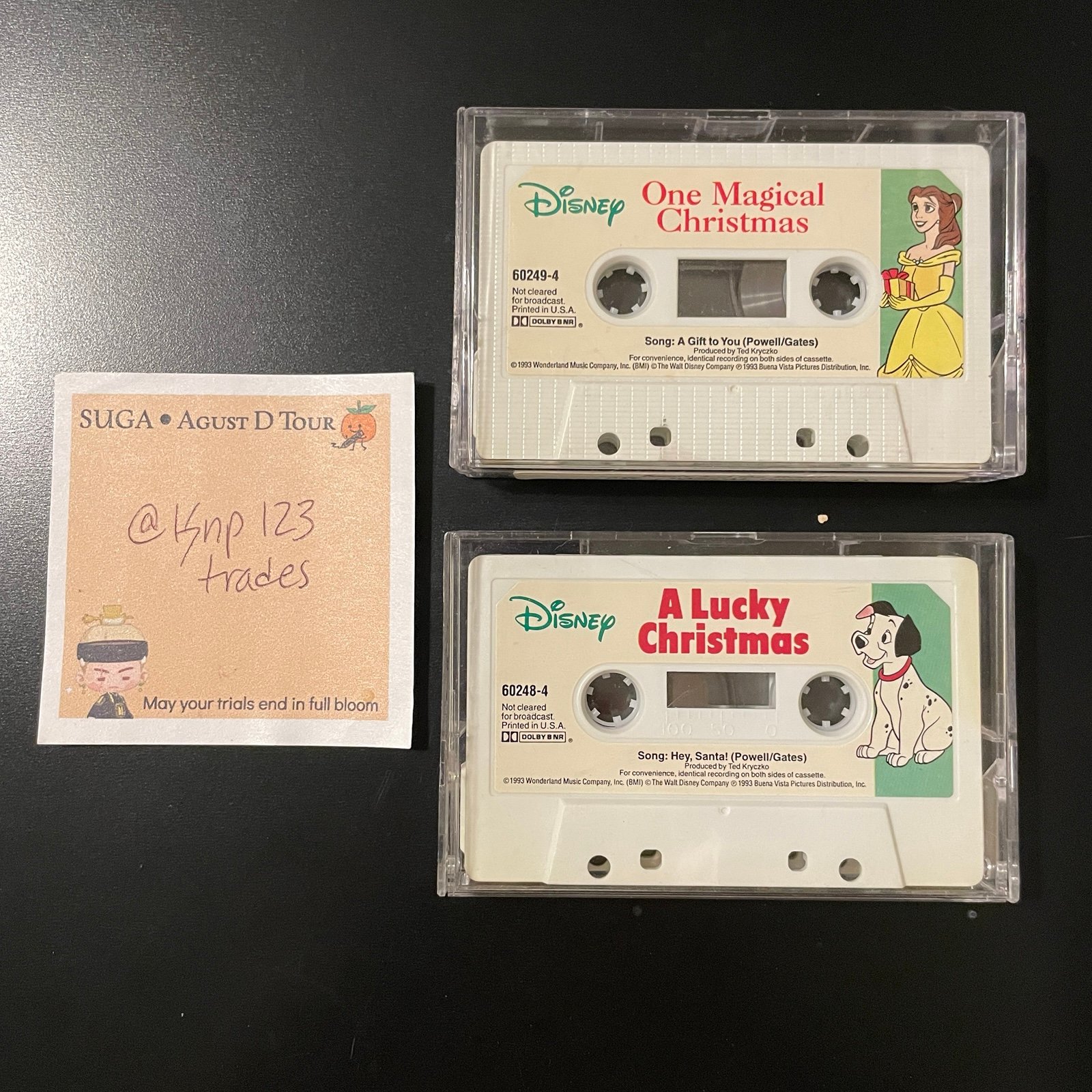 Vintage Disney Scholastic Cassettes One Magical Christmas & A Lucky Christmas