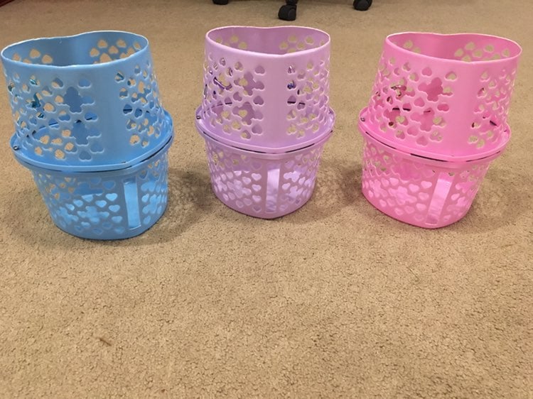 Custom Set Of 3 Heart Shaped Hay Bins !