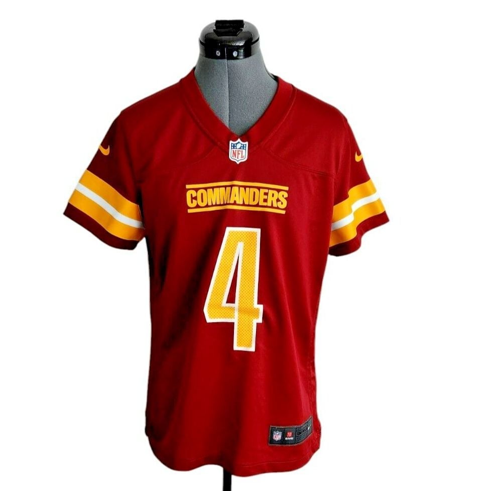 NFL Players On The Field Commanders #4 Heinicke Jersey Size Youth M