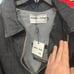 Homme and femme black denim jacket new XXL