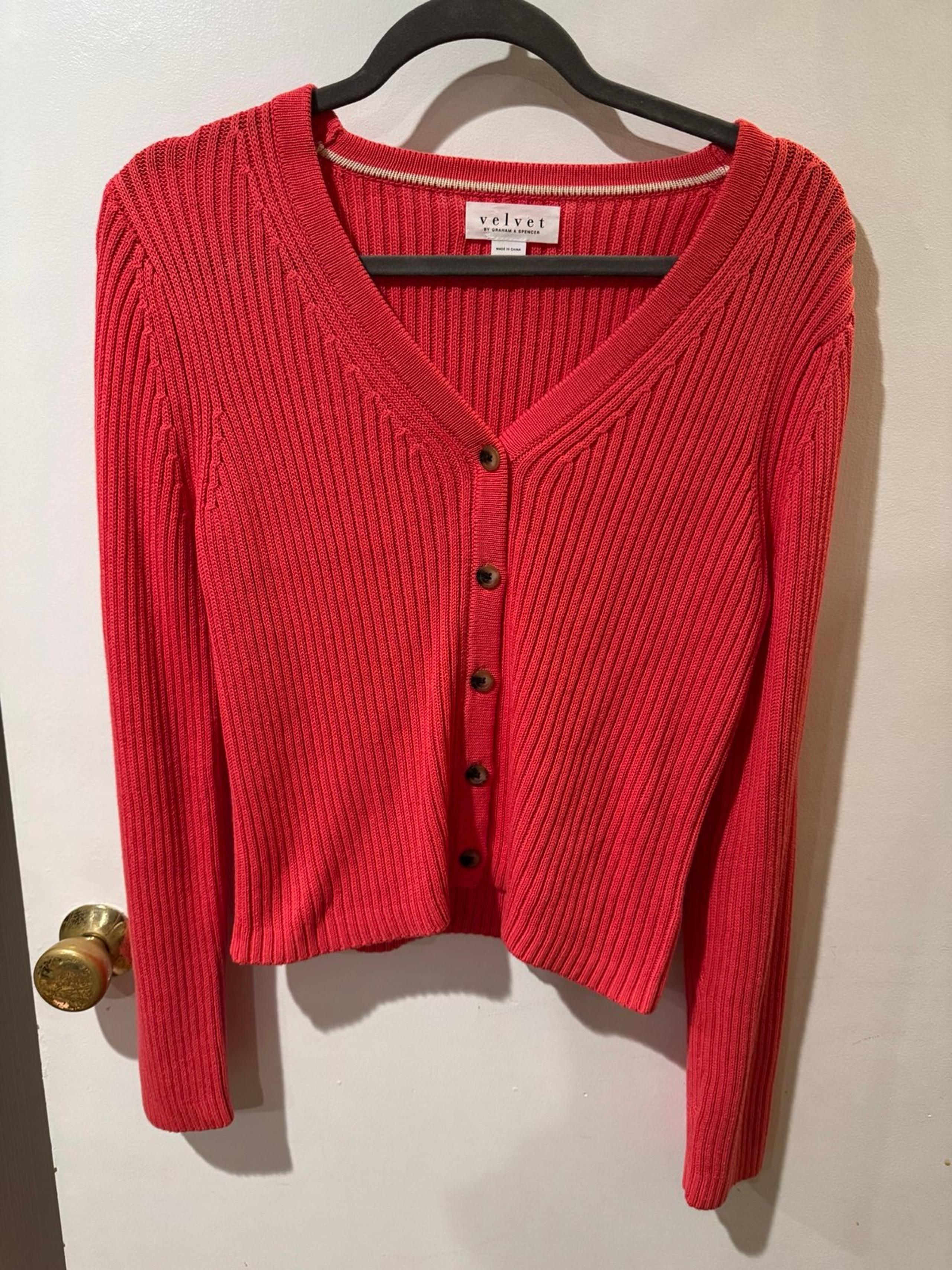 Velvet by Graham and Spencer Button Up Cardigan size S