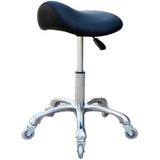 FRNIAMC Professional Saddle Stool with Wheels Ergonomic Swivel