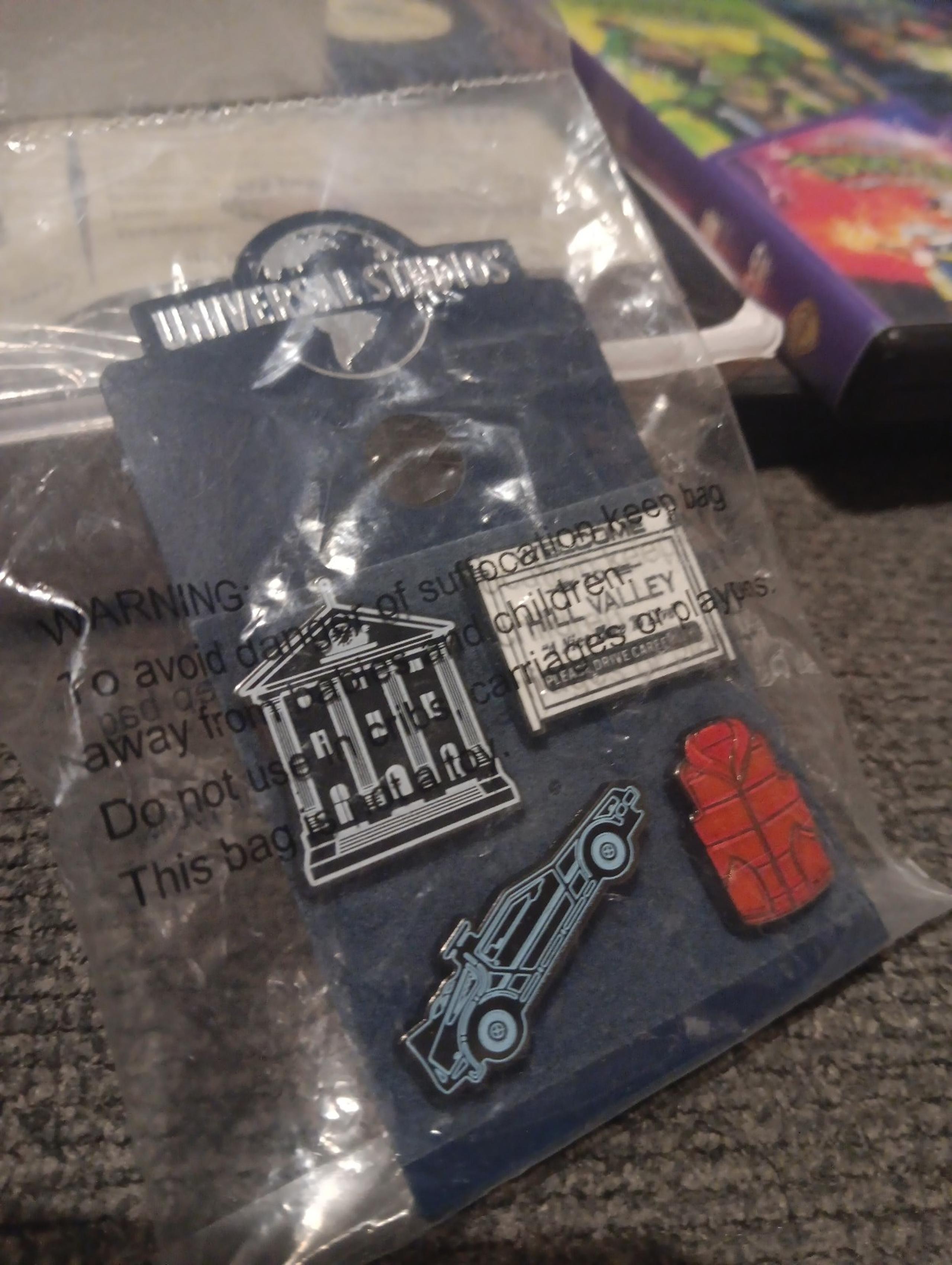 Back to the Future Collectible Pin Set - Universal Studios