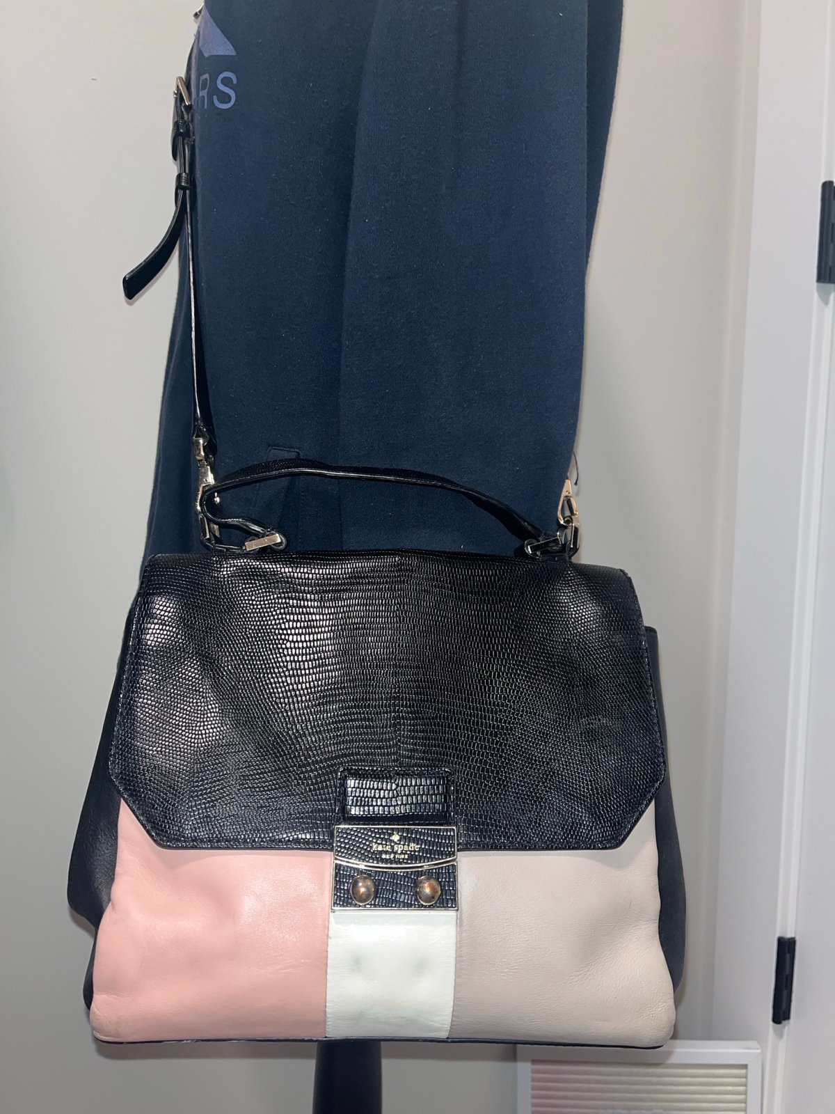 Kate Spade Violet Drive Stripe Kinslee Satchel