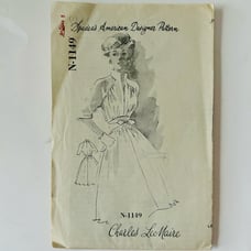 Spadea N-1149 Misses’ Dress Designed by Charles LeMaire Size 8 UNPRINTED