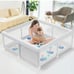 Baby Playpen Baby Playard, Playpen for Babies and Toddlers with Gate, 51 x51 ×27