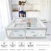 Baby Playpen Baby Playard, Playpen for Babies and Toddlers with Gate, 51 x51 ×27