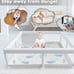 Baby Playpen Baby Playard, Playpen for Babies and Toddlers with Gate, 51 x51 ×27