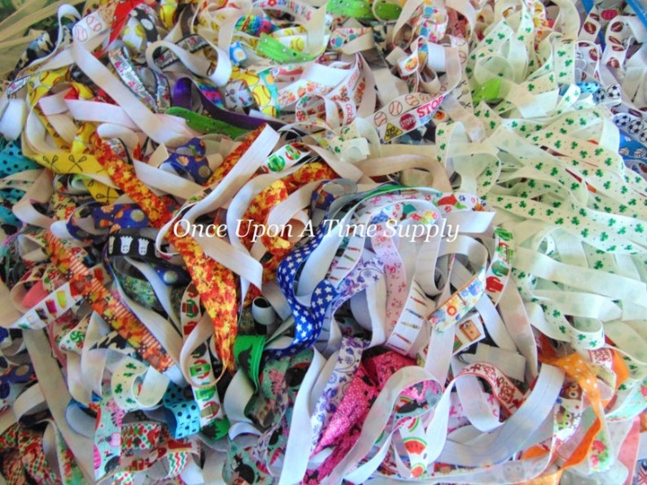 100Yard Grab Bag Print Fold Over Elastic