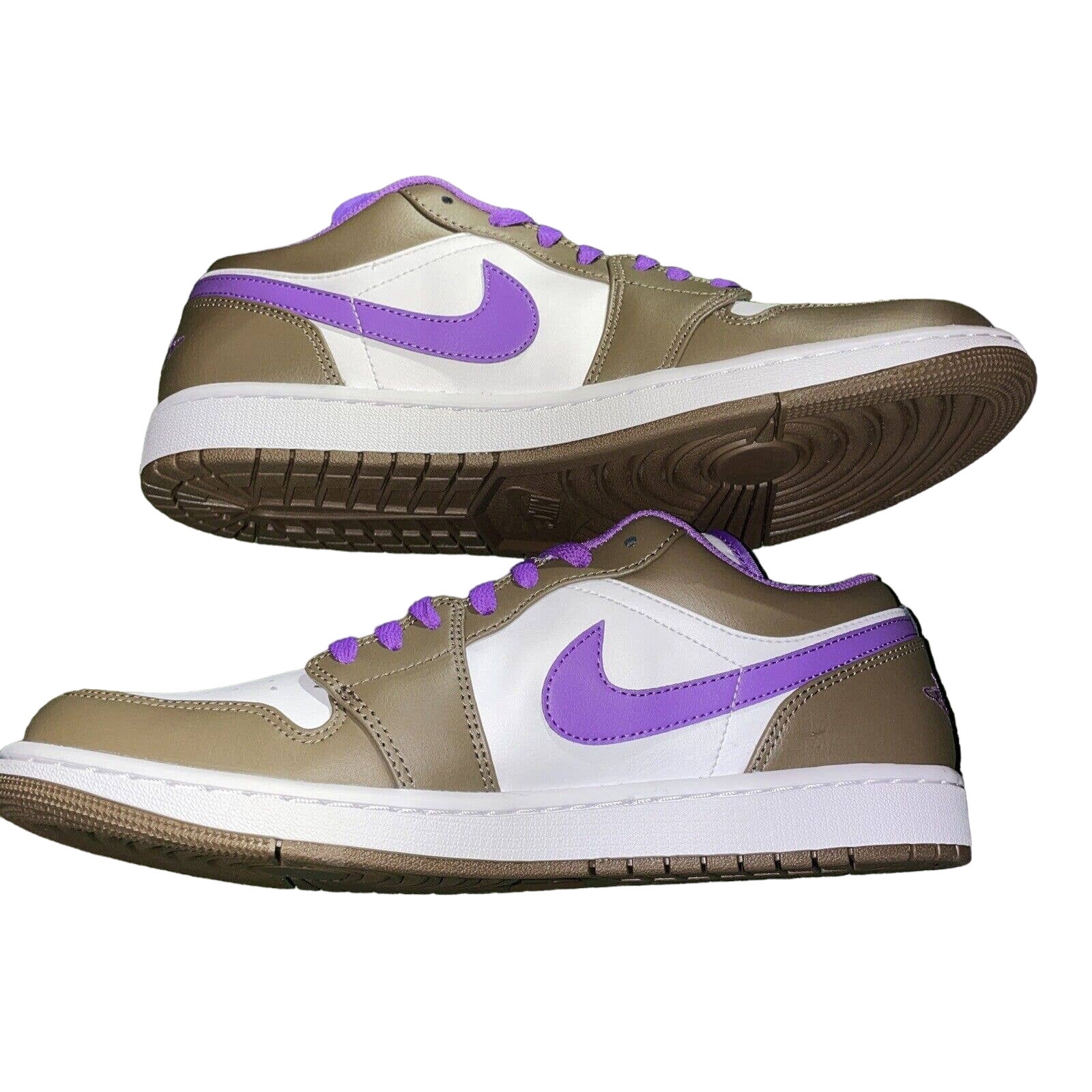 Nike Jordan 1 Low Shoes "Purple Mocha" Palomino Wild Berry Size 11 553558 215