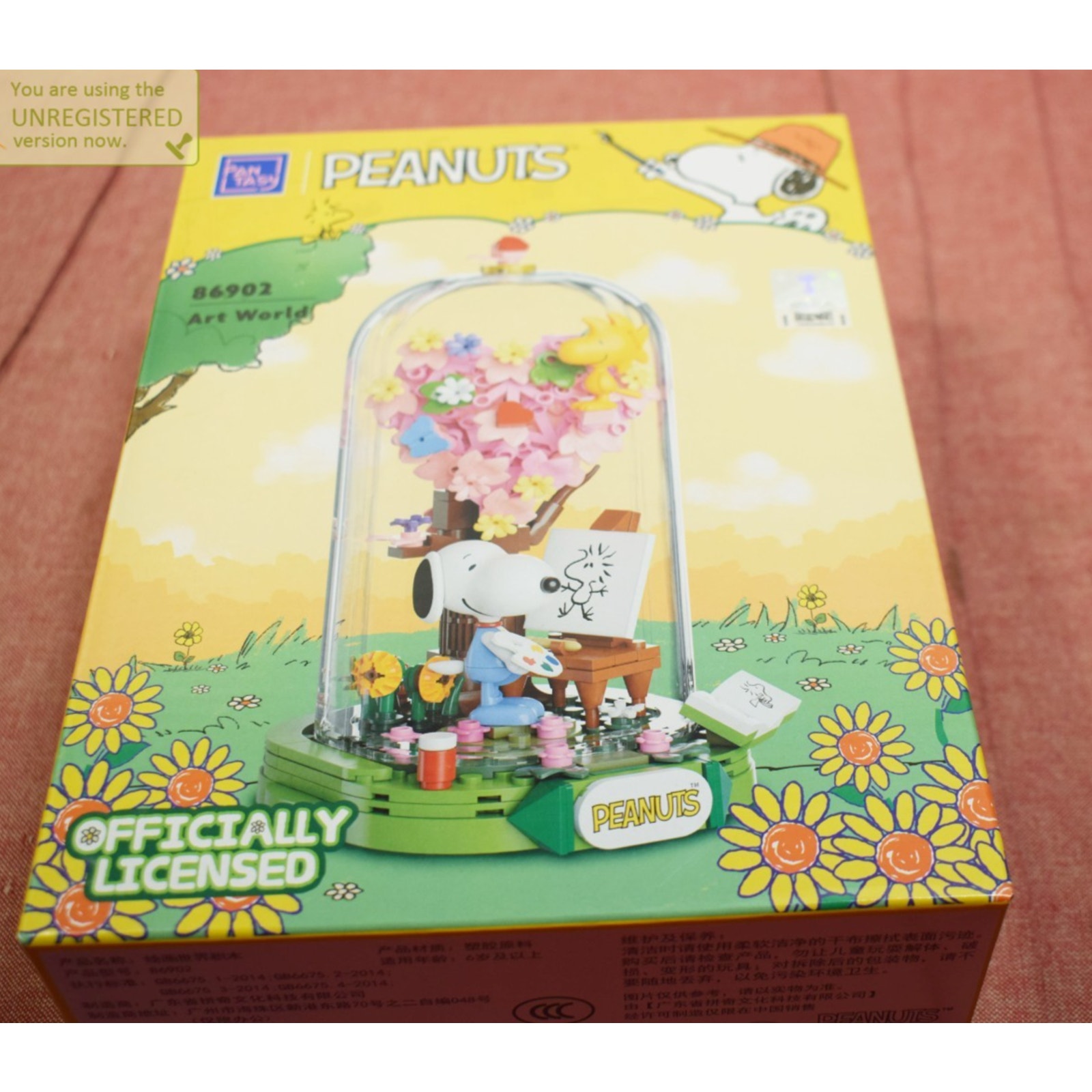 Pantasy Peanuts Art World Buildable Brick Block Set 86902