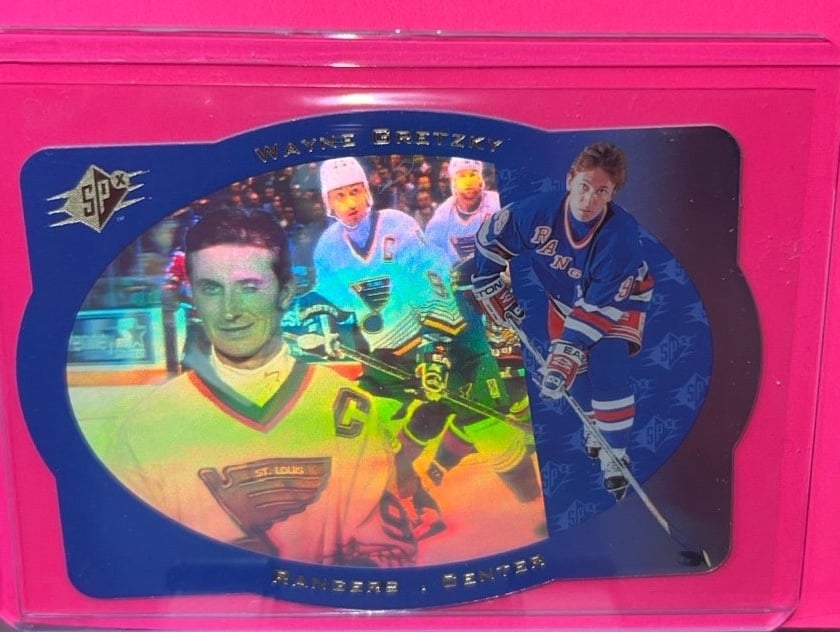 WAYNE GRETZKY 1996 Upper Deck SPX Hockey HOLOGRAM Card Blues NY Rangers Oilers!