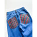 OshKosh B'gosh Vintage Blue Denim Jeans with Plaid Pockets