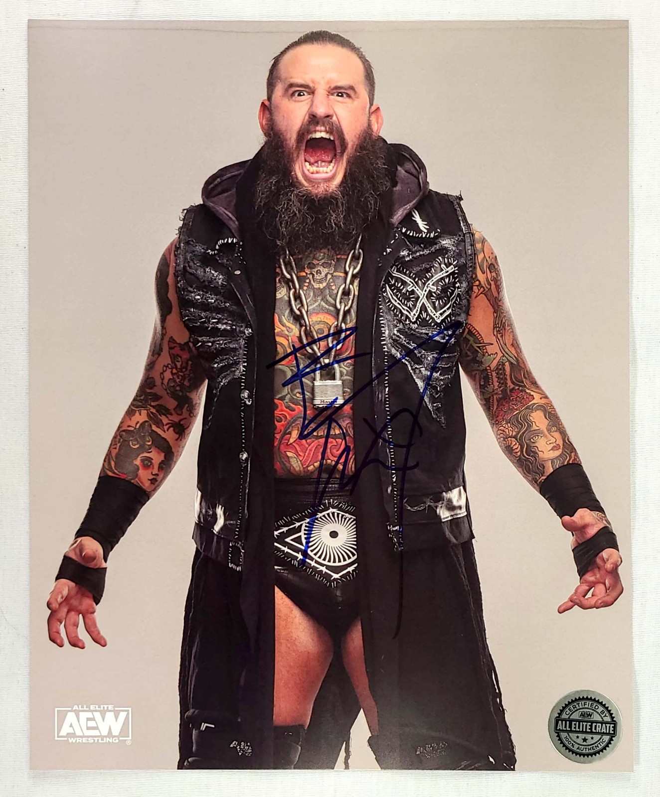 AEW Brody King Autographed 8x10 Photograph House Of Black