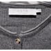 ASTR Ribbed Long Sleeve Bodycon Dress Button Crew Heather Gray Size Large