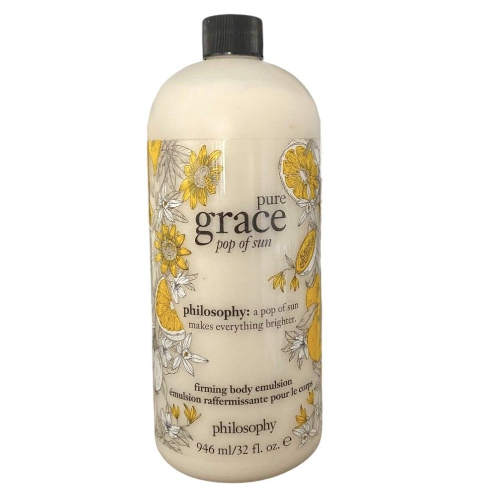 Philosophy PURE GRACE POP OF SUN Jumbo 32 oz. Firming Body Lotion W/ Pump SEALED