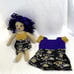Handmade Crotchet Baltimore Ravens Doll 14 and extra Dress