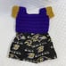 Handmade Crotchet Baltimore Ravens Doll 14 and extra Dress