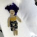 Handmade Crotchet Baltimore Ravens Doll 14 and extra Dress