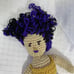 Handmade Crotchet Baltimore Ravens Doll 14 and extra Dress