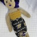 Handmade Crotchet Baltimore Ravens Doll 14 and extra Dress