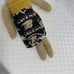 Handmade Crotchet Baltimore Ravens Doll 14 and extra Dress