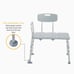 Drive 12011kd-1 Plastic Tub Transfer Bench with Adjustable Backrest